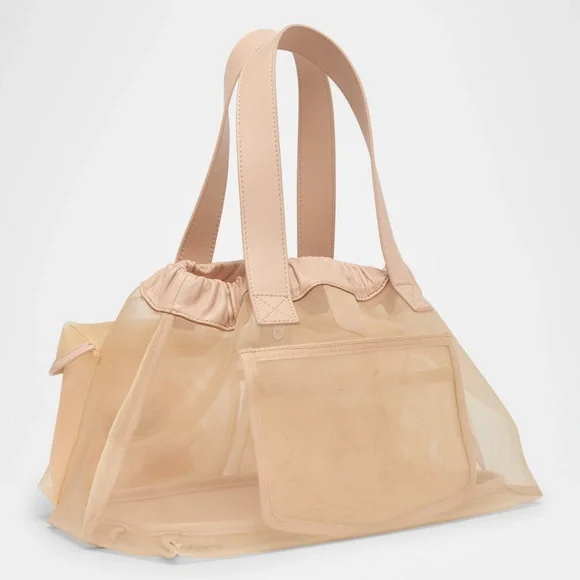 Simone Rocha Sheer Stuffed Carnation Drawstring Top-Handle Bag - Picture 4 of 4